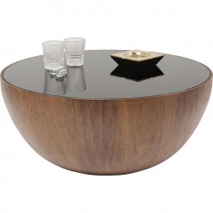 Coffee Table Tear Drops Walnut Ø80cm